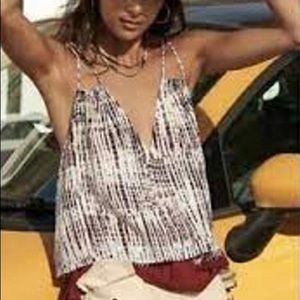 Anthropologie Flowy Olivia Layered Chiffon Cami